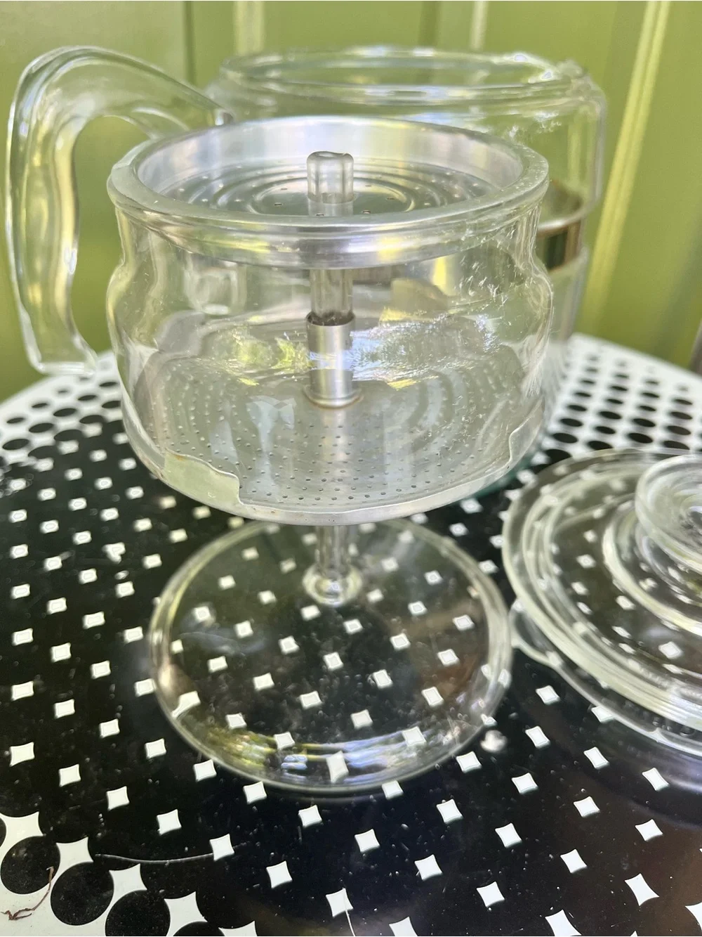 Pyrex Glass percolator coffee pot